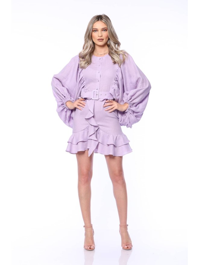 TGH LINO ROCHIE MINI CU MANECI BUFANTE SI VOLANE