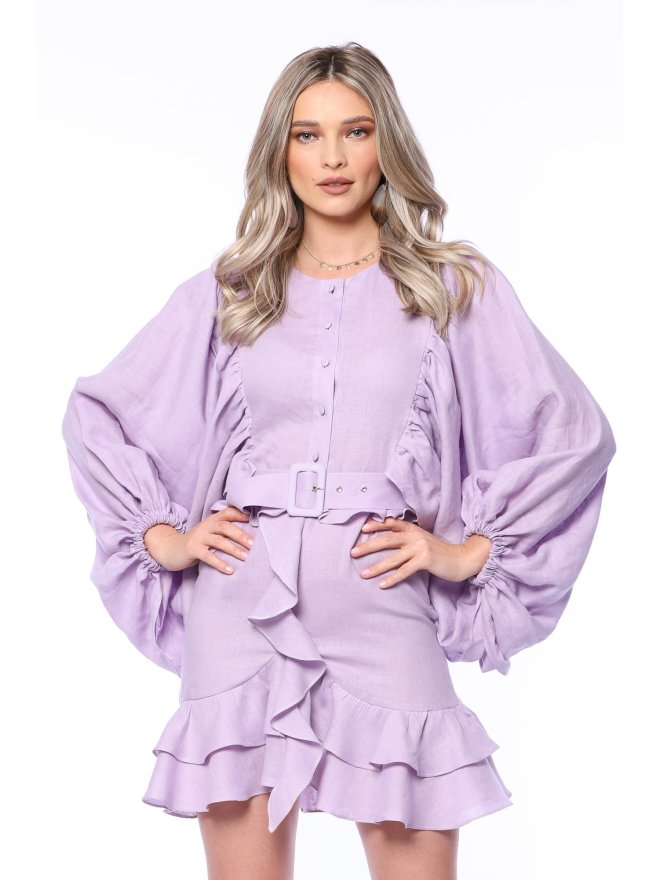 TGH LINO ROCHIE MINI CU MANECI BUFANTE SI VOLANE