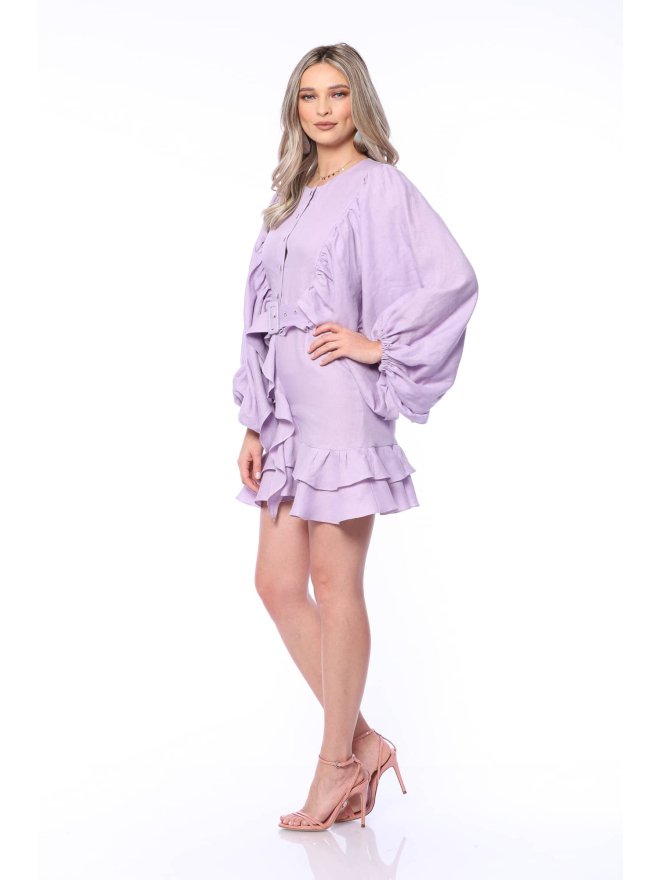 TGH LINO ROCHIE MINI CU MANECI BUFANTE SI VOLANE