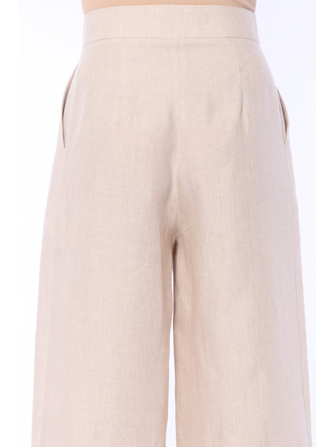 TGH LINO PANTALONI CULOTTES CU TALIE INALTA