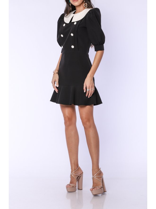 TGH ROCHIE MINI RETRO GIRL CU NASTURI SI GULER