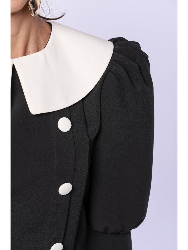 TGH ROCHIE MINI RETRO GIRL CU NASTURI SI GULER