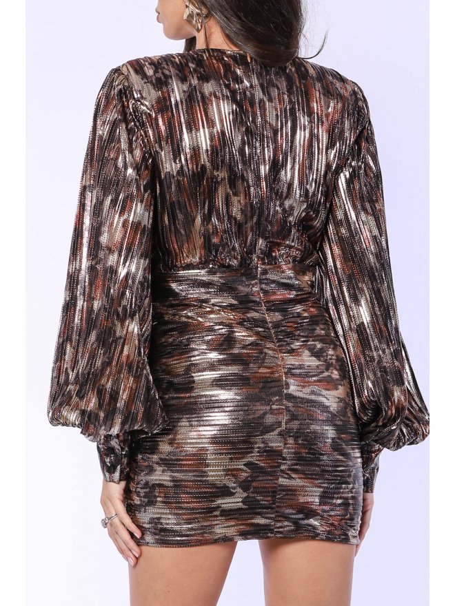 TGH ROCHIE MINI PLISE ANIMAL PRINT FEARLESS