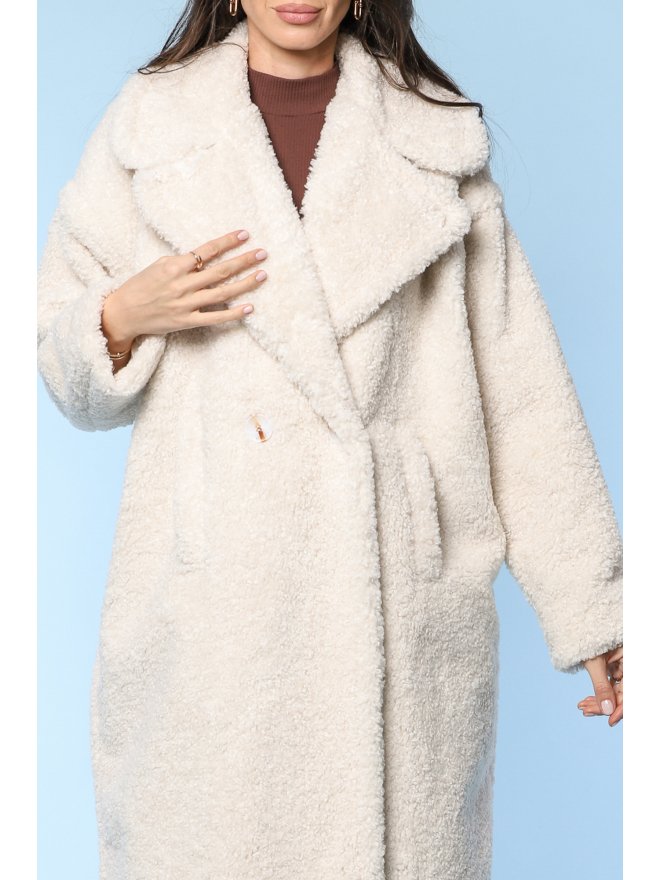 TGH WINTER WONDERLAND MIDI TEDDY COAT