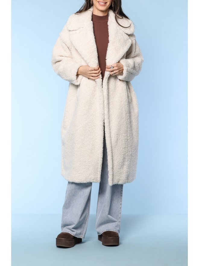 TGH WINTER WONDERLAND MIDI TEDDY COAT