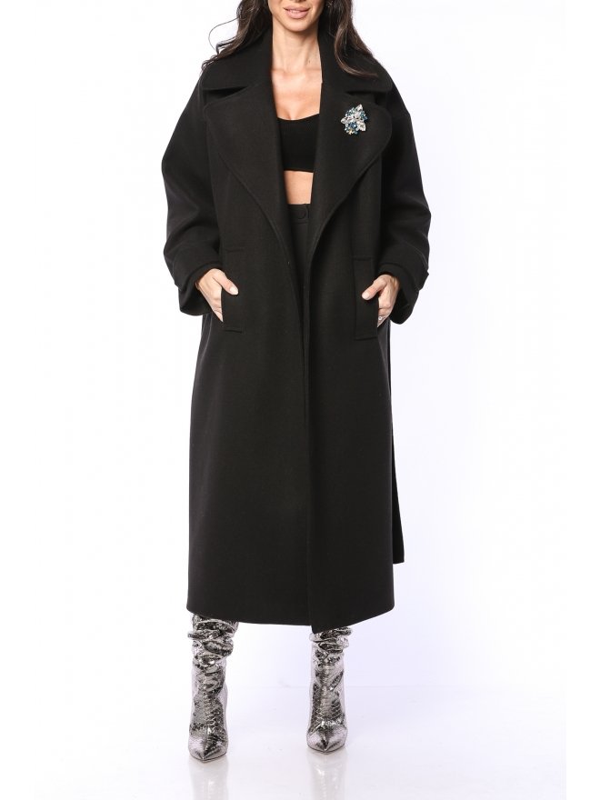 TGH FABULOUS WIDE LAPELS MIDI COAT