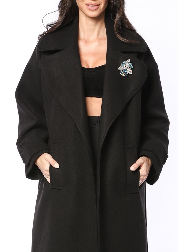 TGH FABULOUS WIDE LAPELS MIDI COAT