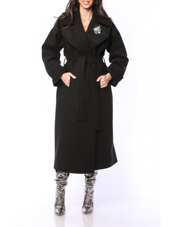 TGH FABULOUS WIDE LAPELS MIDI COAT