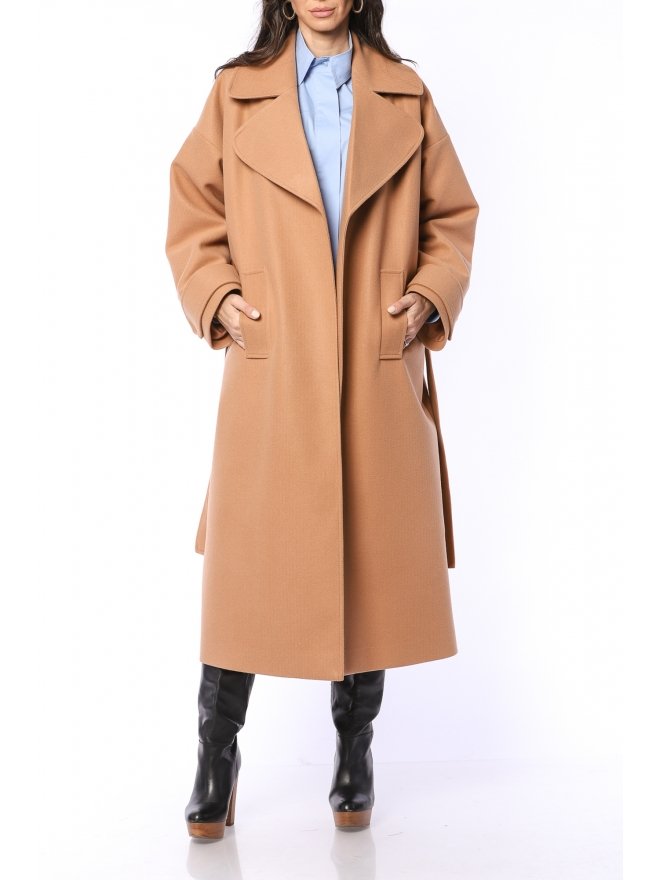 TGH FABULOUS WIDE LAPELS MIDI COAT