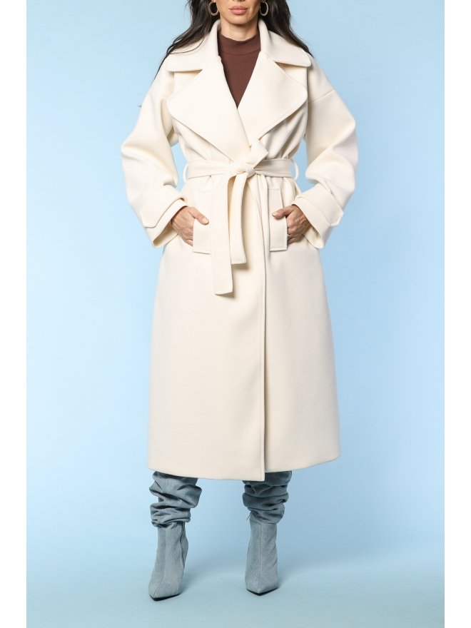 TGH FABULOUS WIDE LAPELS MIDI COAT