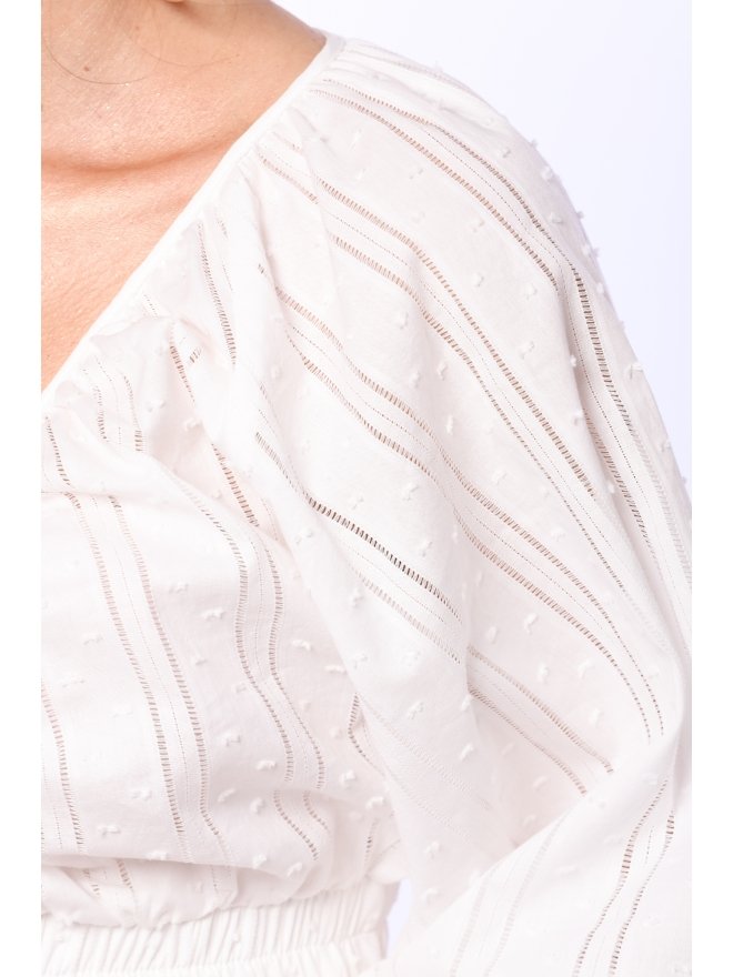 TGH CROP TOP SUMMER LOVE CU MANECI BUFANTE