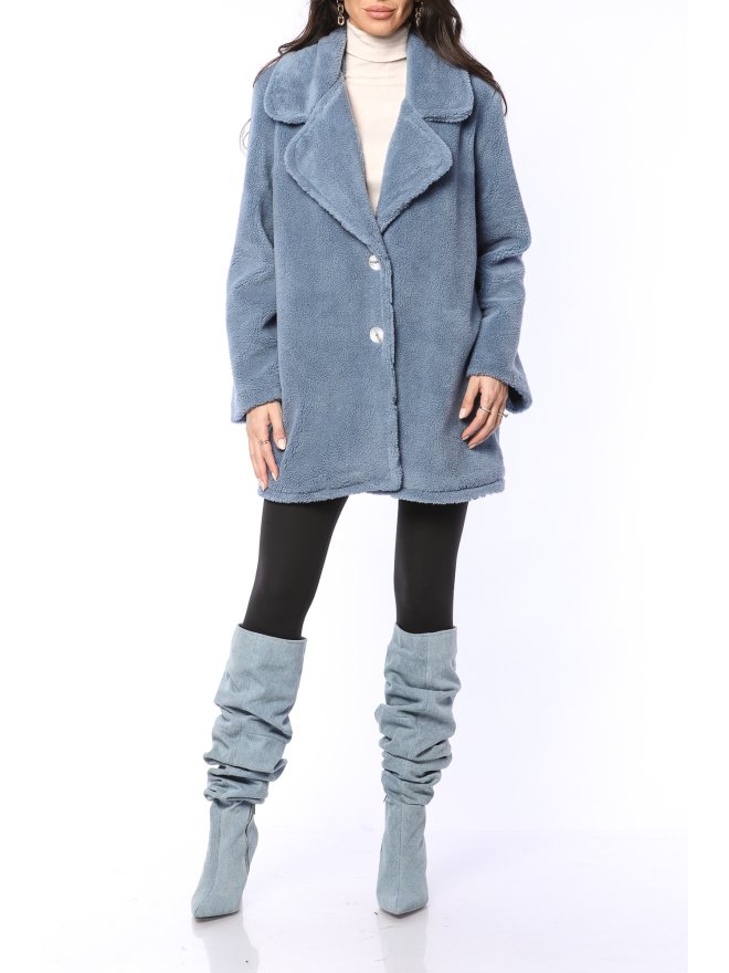 TGH WINTER ESSENTIAL TEDDY SHORT COAT