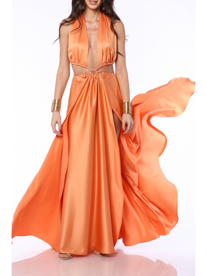 TGH ROCHIE MAXI DIN SATIN SUMMER JOY CU INEL