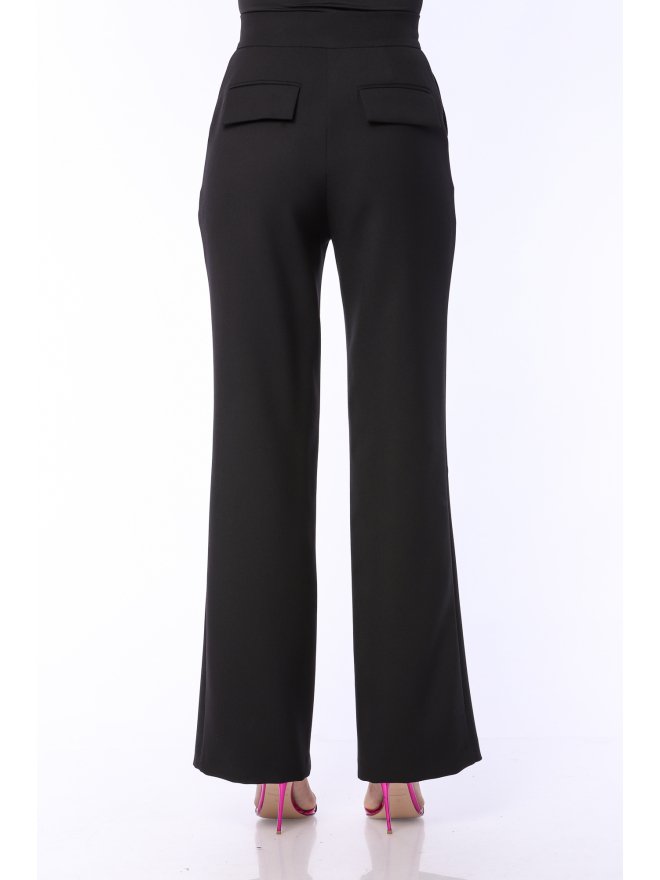 TGH HIGH WAIST GOLDEN BUTTONS STRAIGHT PANTS