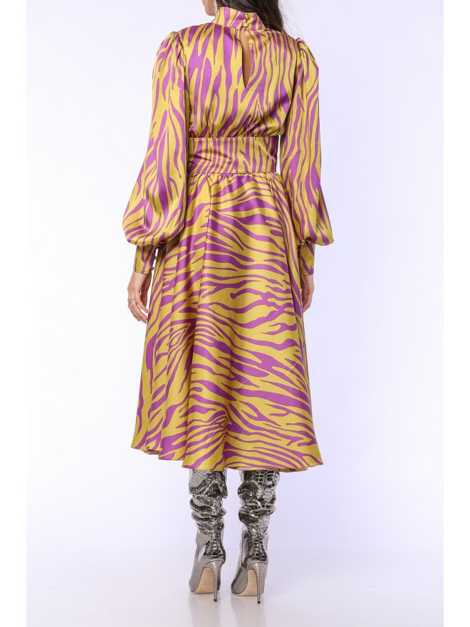 TGH ZEBRA MADNESS A-LINE MIDI DRESS