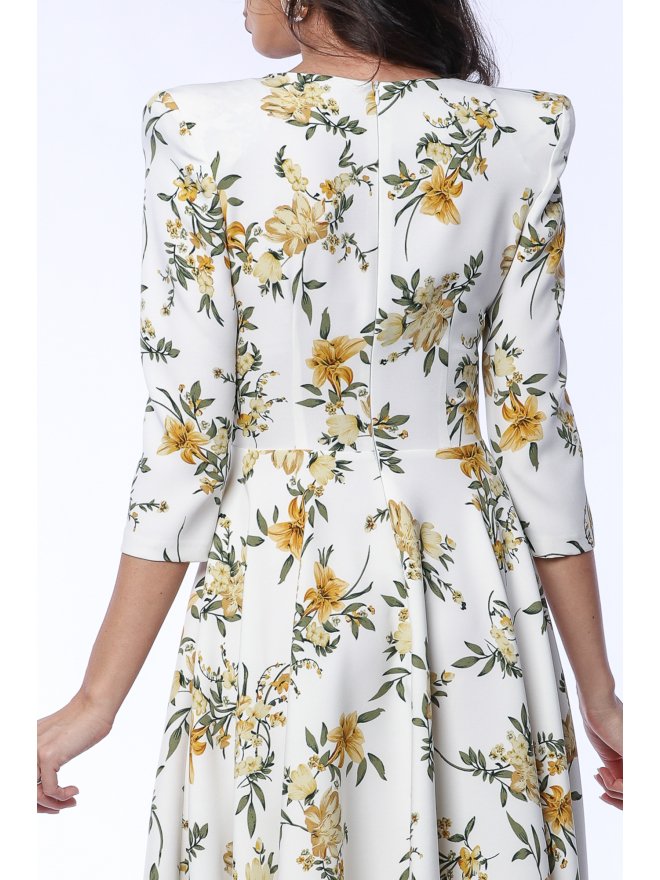 TGH ROCHIE MIDI SOPHISTICATION CU PRINT FLORAL