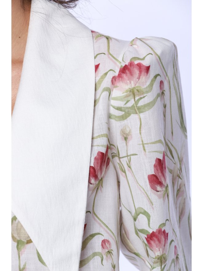 TGH LINO ROCHIE MIDI FLORAL GARDEN DREAM CU GULER ASCUTIT