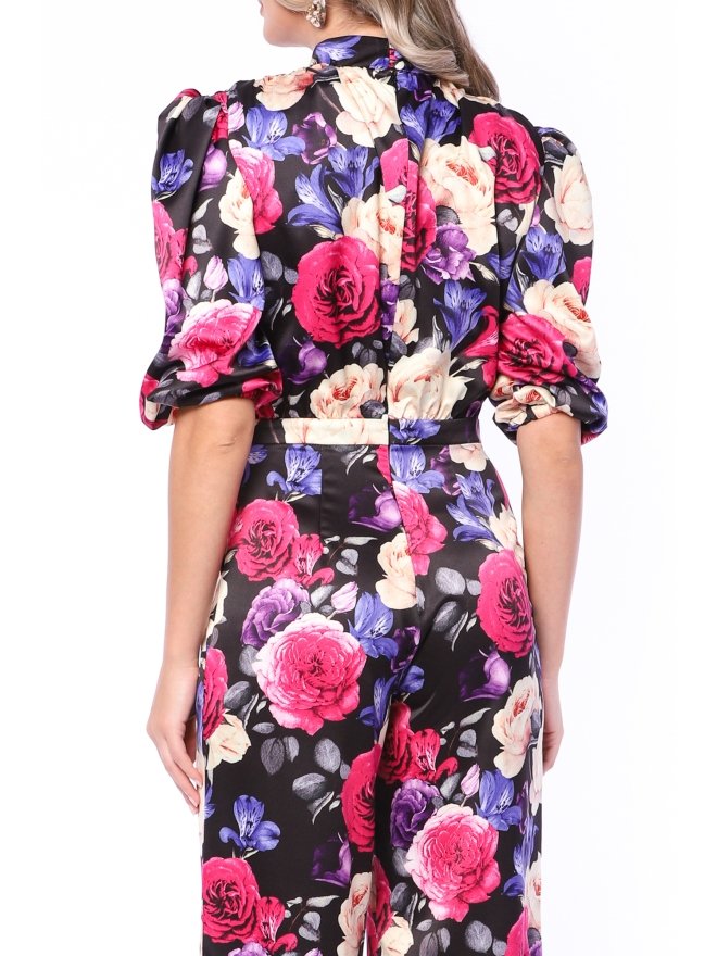 TGH SALOPETA LARGA CU IMPRIMEU FLORAL
