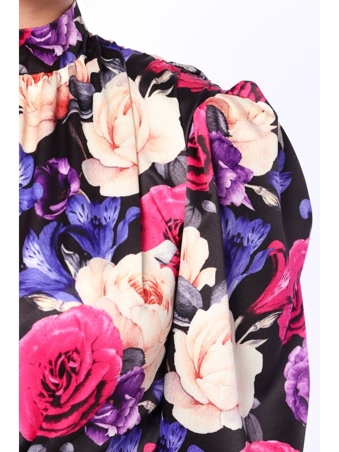TGH SALOPETA LARGA CU IMPRIMEU FLORAL