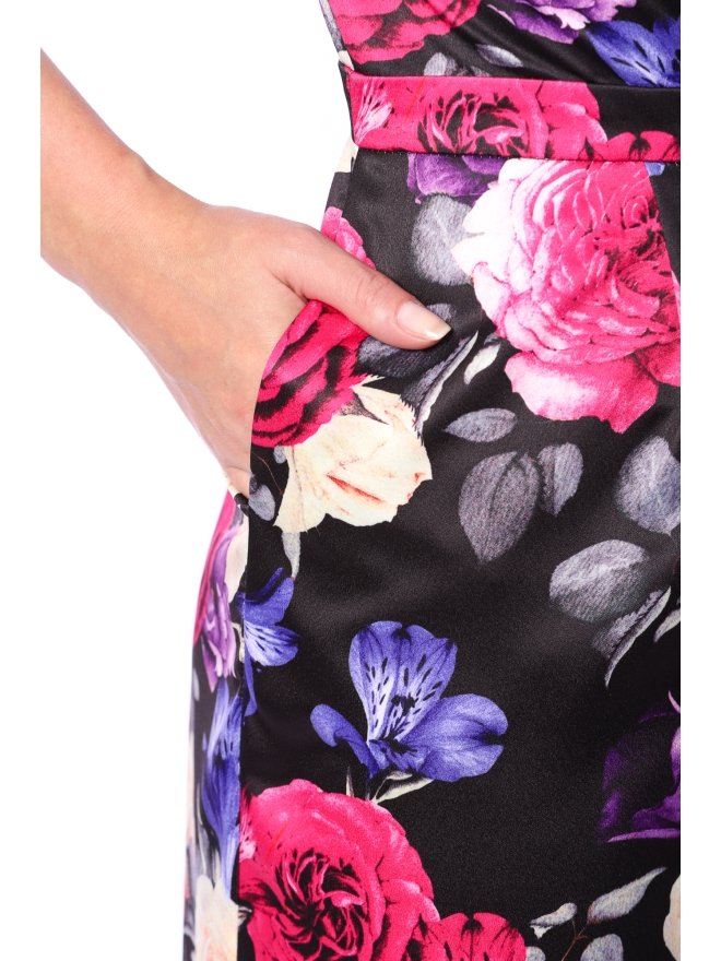 TGH SALOPETA LARGA CU IMPRIMEU FLORAL