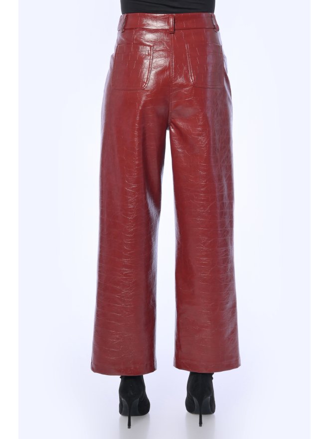 TGH PANTALONI DIN PIELE CRANBERRY CRUSH 