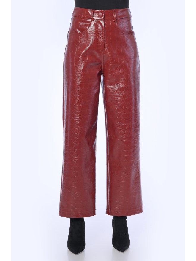 TGH PANTALONI DIN PIELE CRANBERRY CRUSH 