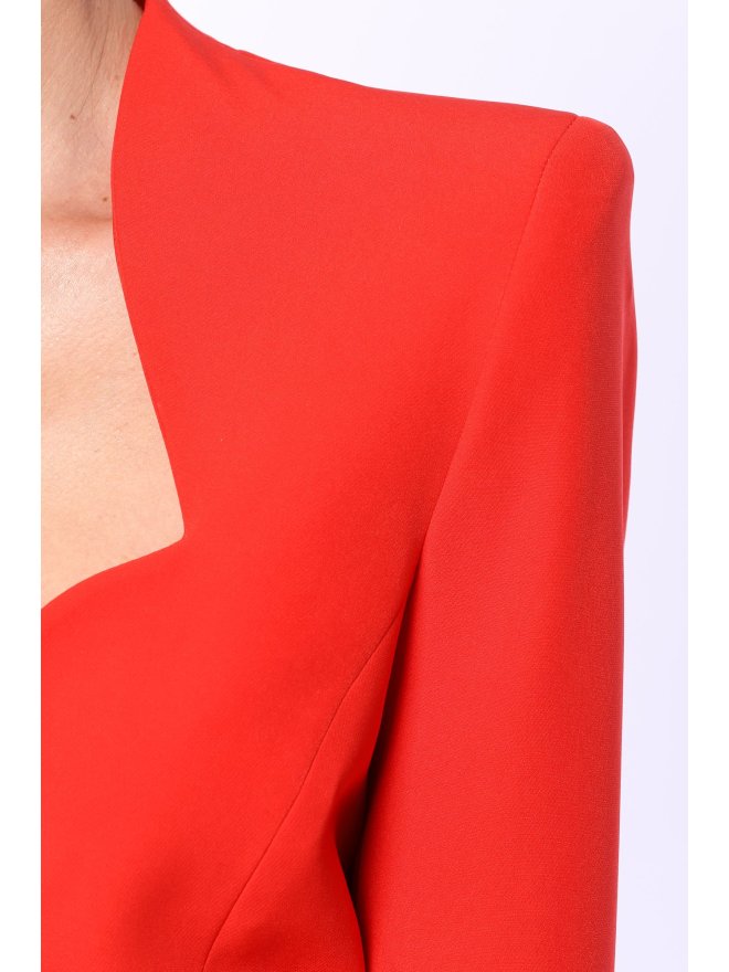 TGH ROCHIE-SACOU MINI CU NASTURI AURII SI DECOLTEU DECUPAT