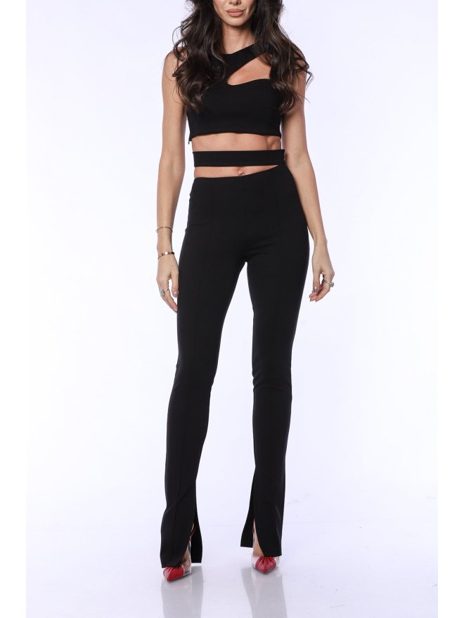 TGH SPECIAL DATE CUT-OUT FLARED PANTS