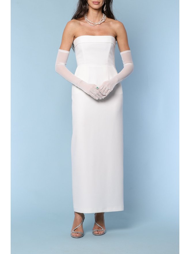 TGH ROCHIE MIDI DE EVENIMENT CU CORSET SI MANUSI