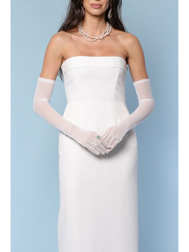 TGH ROCHIE MIDI DE EVENIMENT CU CORSET SI MANUSI