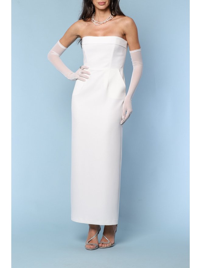 TGH ROCHIE MIDI DE EVENIMENT CU CORSET SI MANUSI