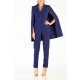 POESSE TAILORED CAPE V-NECKLINE JUMPSUIT