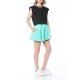 JOINS TRICOU CROPPED NEGRU STAR CU UMERI INALTI