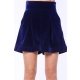 TGH PANTALONI SCURTI DIN CATIFEA ROYAL CU TALIE INALTA
