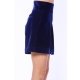 TGH PANTALONI SCURTI DIN CATIFEA ROYAL CU TALIE INALTA