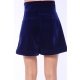 TGH PANTALONI SCURTI DIN CATIFEA ROYAL CU TALIE INALTA