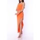 TGH ROCHIE MAXI ASIMETRICA CU SNURURI LATERALE