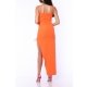 TGH ROCHIE MAXI ASIMETRICA CU SNURURI LATERALE