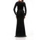 CARLA GLAM ROCHIE MAXI EMPIRE DIN CATIFEA CU SLIT ADANC