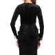 CARLA GLAM ROCHIE MAXI EMPIRE DIN CATIFEA CU SLIT ADANC