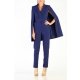 POESSE TAILORED CAPE V-NECKLINE JUMPSUIT