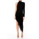 TGH GLAM ROCHIE MIDI DIN LYCRA CU SPATE DECUPAT