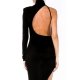 TGH GLAM ROCHIE MIDI DIN LYCRA CU SPATE DECUPAT