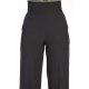 TGH PANTALONI LARGI TUXEDO STYLE CU TALIE PLISATA