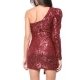 TGH ROCHIE MINI ASIMETRICA SHOWY DIN PAIETE CU O MANECA