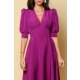 TGH ROCHIE MIDI A-LINE FANCY CU MANECI BUFANTE