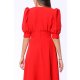 TGH ROCHIE MIDI A-LINE FANCY CU MANECI BUFANTE