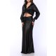 TGH CROP TOP DIN SATIN CU DRAPAJE IN FATA