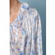TGH CAMASA CU VOLANE SI PRINT FLORI BLUE