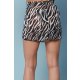 TGH FUSTA MINI BEACH VACAY ZEBRA PRINT CU SLIT